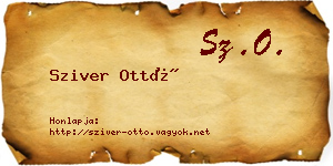 Sziver Ottó névjegykártya